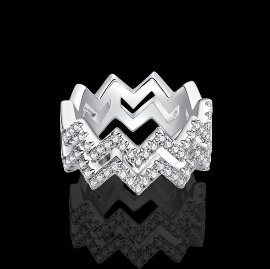 [vvjewelry] vv1112 Moissanite 925 sterling silver ring