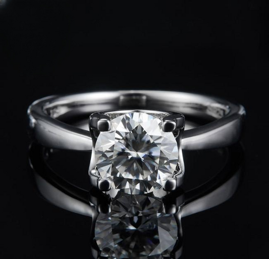 [vvjewelry] vv1110 Moissanite 925 sterling silver ring
