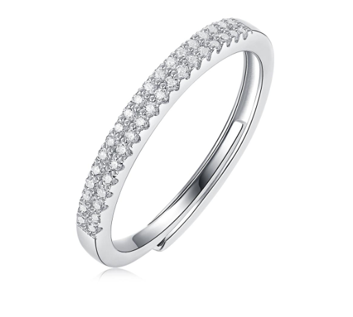 [vvjewelry] vv1128 Moissanite 925 sterling silver ring