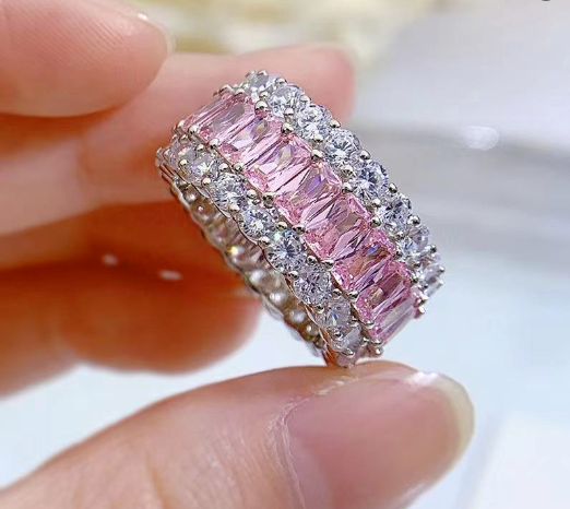 [vvjewelry] vv1721 Pink High-carbon 925 sterling silver
