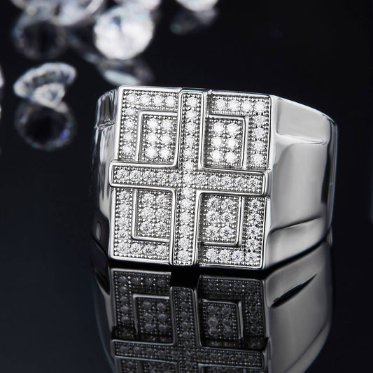[vvjewelry] vv1116 Moissanite 925 sterling silver ring