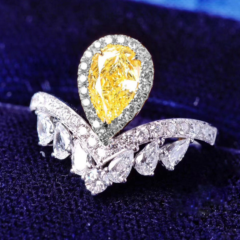 [vvjewelry] vv1105 Moissanite 925 sterling silver ring