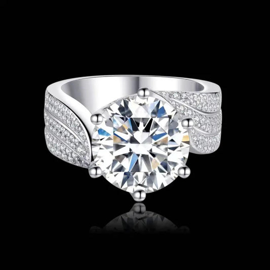 [vvjewelry] vv1101 Moissanite 925 sterling silver ring & Eternal vow ring